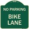 Signmission No Parking Bike Lane Heavy-Gauge Aluminum Architectural Sign, 18" x 18", G-1818-23629 A-DES-G-1818-23629 - alternate 1
